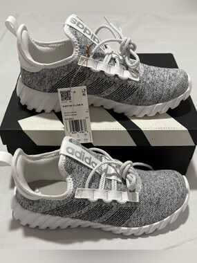 adidas Gray and White Women's Athletic Sneakers